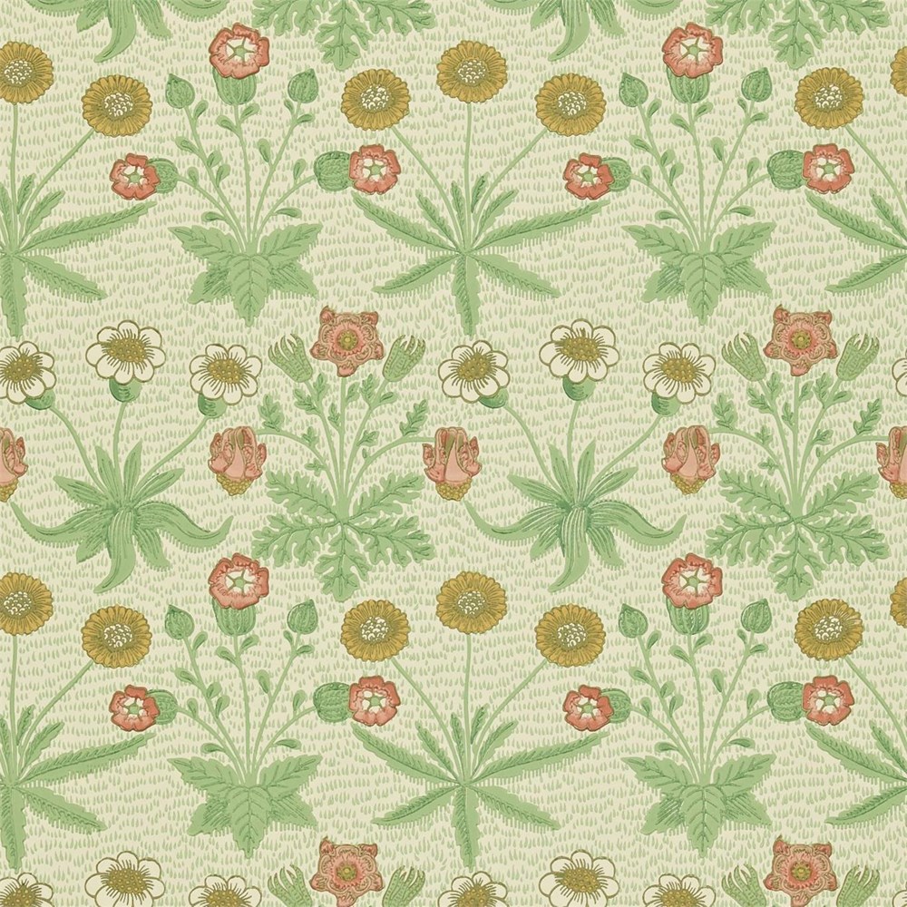 Daisy Wallpaper 216838 by Morris & Co in Artichoke Plaster